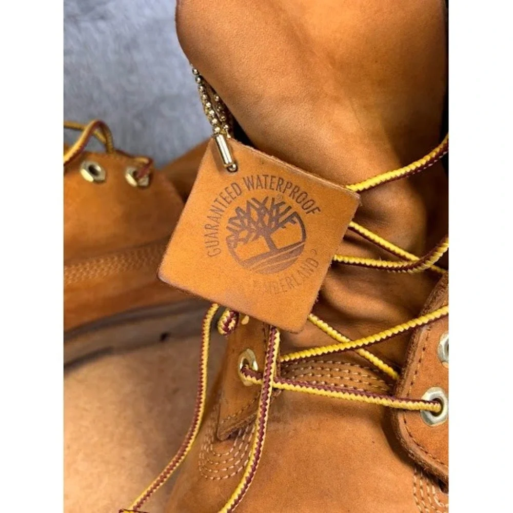 Timberland Mens 6 Inch Premium Waterproof Boots Wheat Nubuck‎ 18094 Size 10.5 M